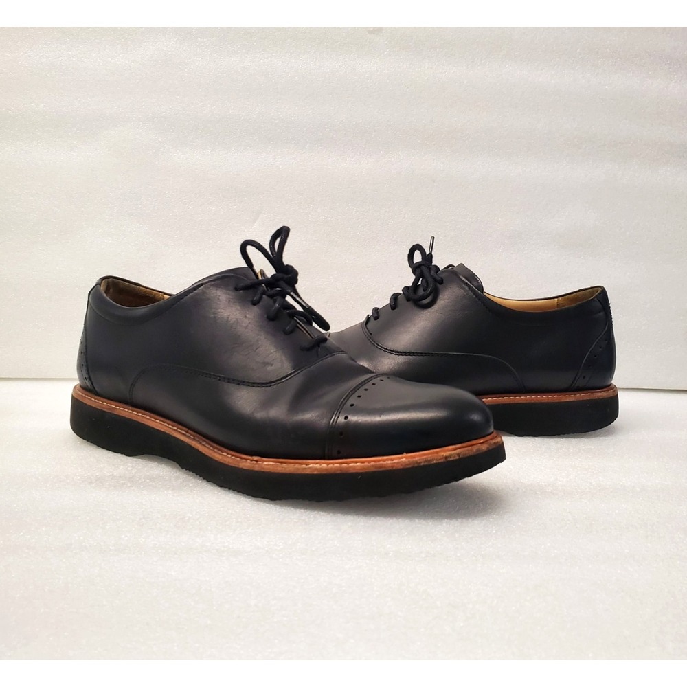 Samuel Hubbard Men's Market Cap Oxford Dress Shoe Black Leather size 9 M2140-048